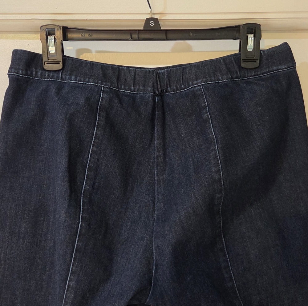 Lafayette 148 New York Murray Pull On Blue Skinny Jeans, Size L - Picture 12 of 13